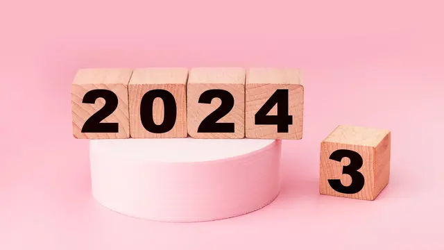 Ilustrasi tahun baru 2024