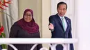<p>Kemudian pemimpin negara kembali ke Istana Bogor untuk melakukan pertemuan tatap muka dan dilanjutkan pertemuan bilateral. (Adek BERRY/AFP)</p>
