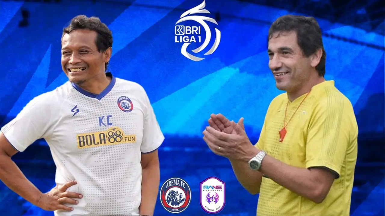 BRI Liga 1 - Duel Pelatih - Arema FC Vs RANS Nusantara FC