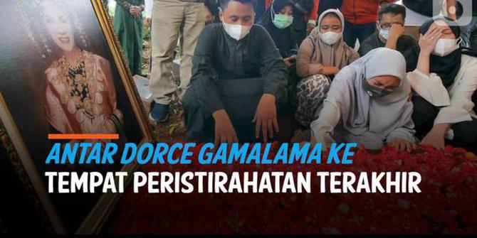 VIDEO: Suasana Pemakaman Jenazah Dorce Gamalama di TPU Bantar Jati