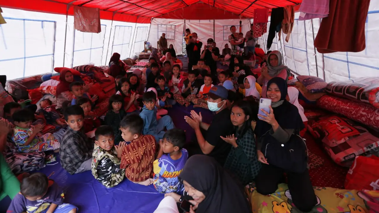 Posko Pengungsi Gempa Cianjur