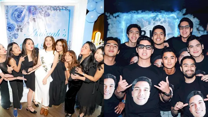 Banjir Visual, 6 Beda Gaya Bridesmaid dan Groomsmen Aaliyah Massaid-Thariq Halilintar di Pesta Pra-Nikah