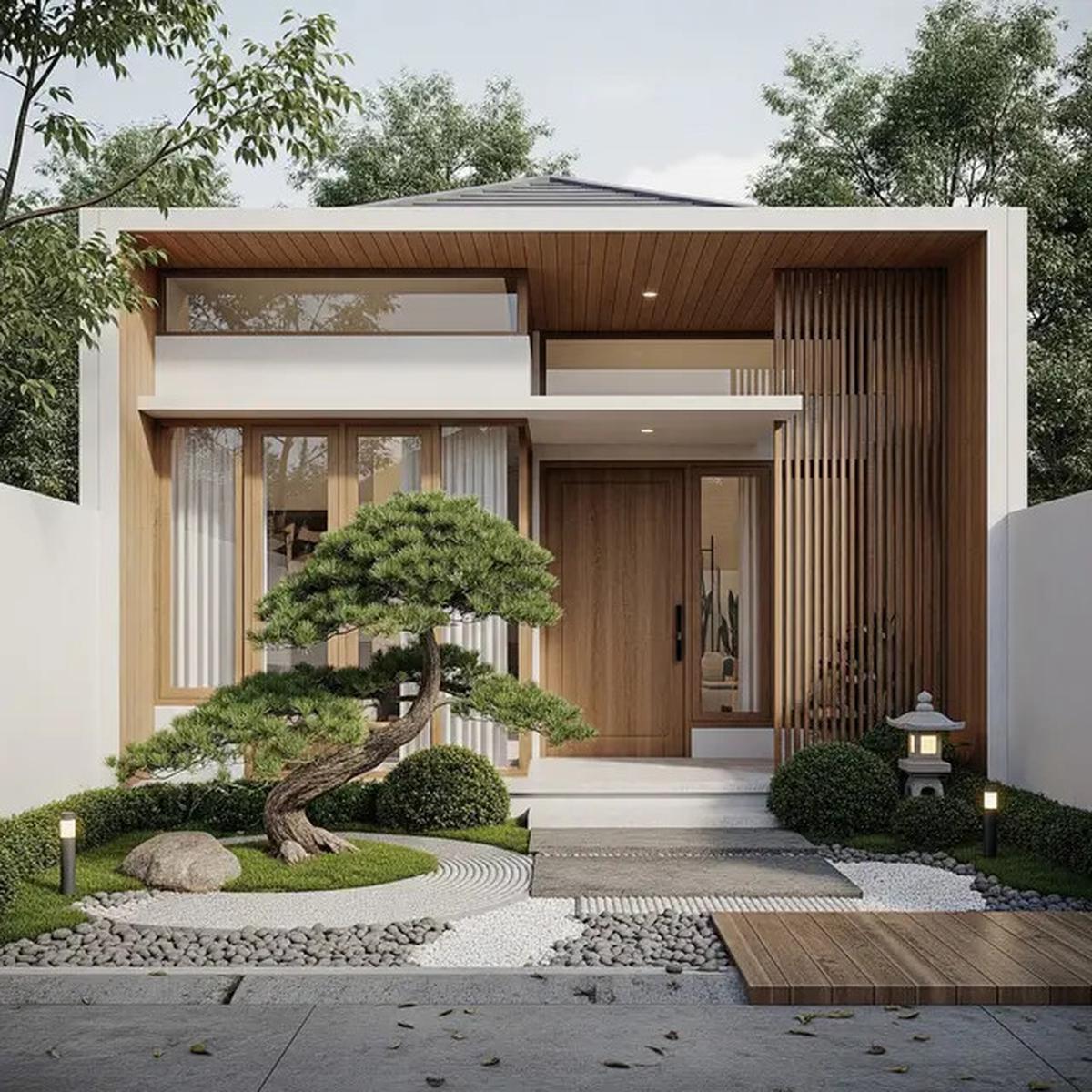 7 Desain Area Depan Rumah Ala Jepang yang Membuat Rumah Sempit Terasa Lebih Lapang