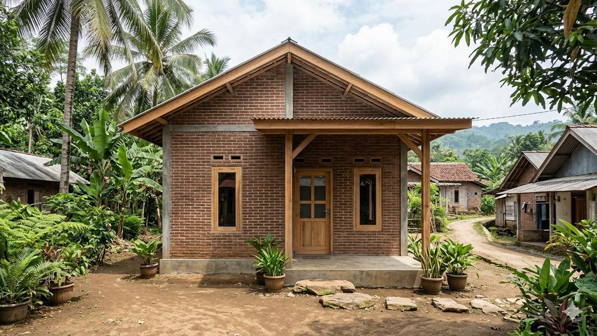 7 Desain Rumah 1 Lantai Budget Rp50 Juta di Desa yang Sederhana tapi Nyaman