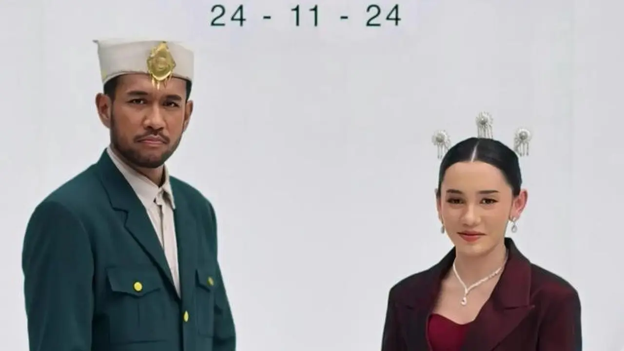 6 Gaya Unik Jelita Clough Resmi Menikah dengan Teddy Adhitya, Padukan Dress Maroon dan Blazer Modern dengan Aksesori Tradisional