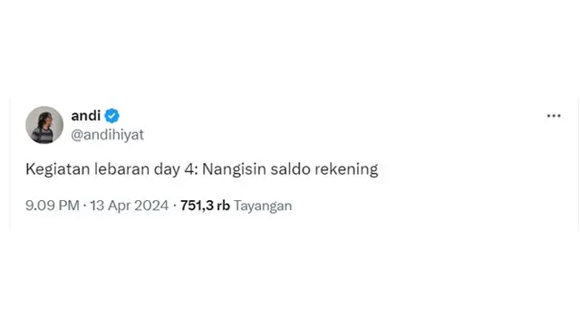6 Cuitan Netizen Lihat Saldo ATM Setelah Lebaran, Bikin Senyum Getir