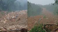 Longsor parah menimbun satu kampung di Kecamatan Serasan, Natuna, Senin (6/3/2023). (Liputan6.com/ Dok. BPBD Kepri)