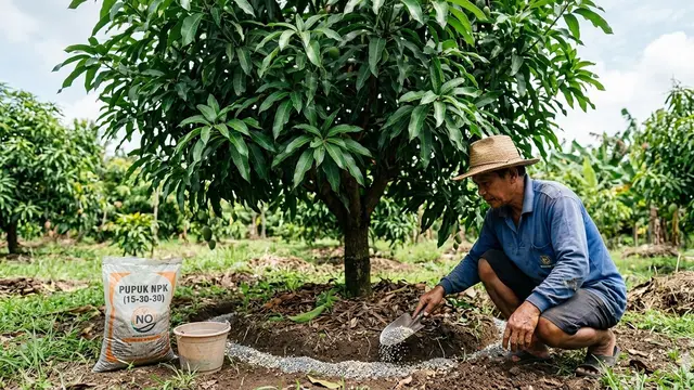 Cara Merangsang Pohon Mangga yang Minim Buah (Foto: Gemini AI)