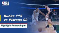 Eric Bledsoe mencetak 27 poin dan Giannis Antetokounmpo menambahkan 15 sebagai pelarian Milwaukee Bucks ke kemenangan 115-92 atas Detroit Pistons.