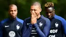 Pada 2017 bersama timnas Prancis, Kylian Mbappe  telah bermain sebanyak empat kali. (AFP/Franck Fife)