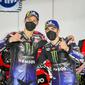 Dua pembalap Monster Energy Yamaha MotoGP, Fabio Quartararo dan Maverick Vinales. (Monster Energy Yamaha MotoGP)