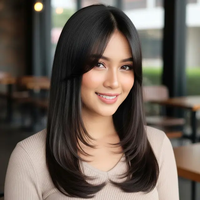 Model Rambut Panjang Lurus Tren 2026