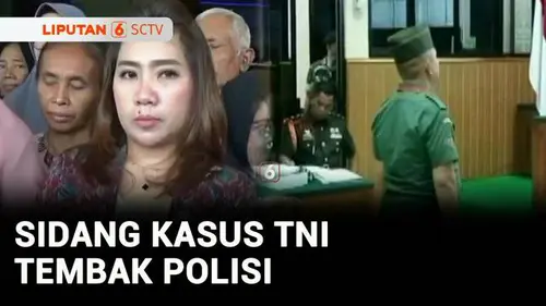 VIDEO: Sidang Perdana Kasus TNI Tembak Polisi di Lampung, 2 Terdakwa Dijerat Pasal Berbeda