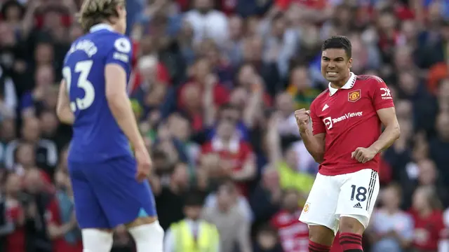 Foto: Aksi-aksi Pemain MU saat Cetak Empat Gol ke Gawang Chelsea