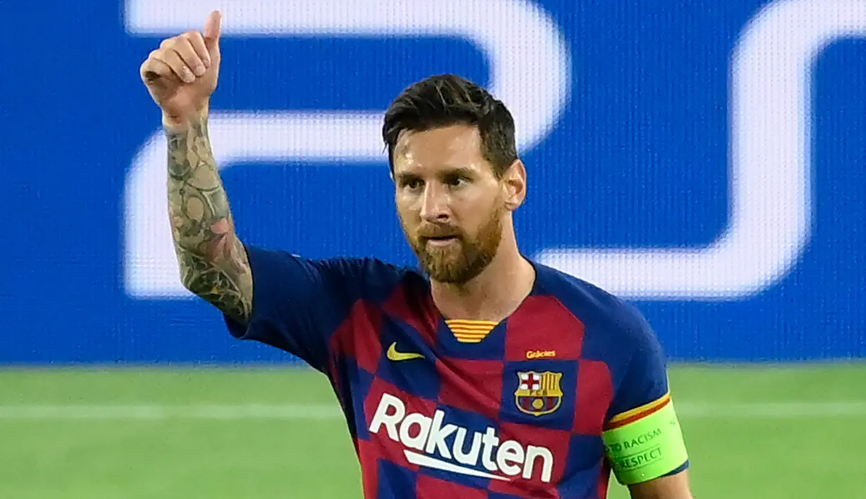 3. Lionel Messi (75 gol penalti) - Bintang Barcelona, Lionel Messi, memiliki ketajaman mencetak gol yang tidak diragukan lagi. Untuk urusan penalti, pemain asal Argentina ini telah mengemas 75 gol lewat titik putih.(AFP/Lluis Gene)