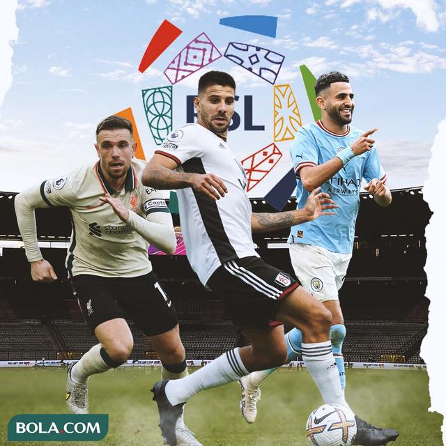 Ilustrasi - Jordan Henderson, Aleksandar Mitrovic, Riyad Mahrez