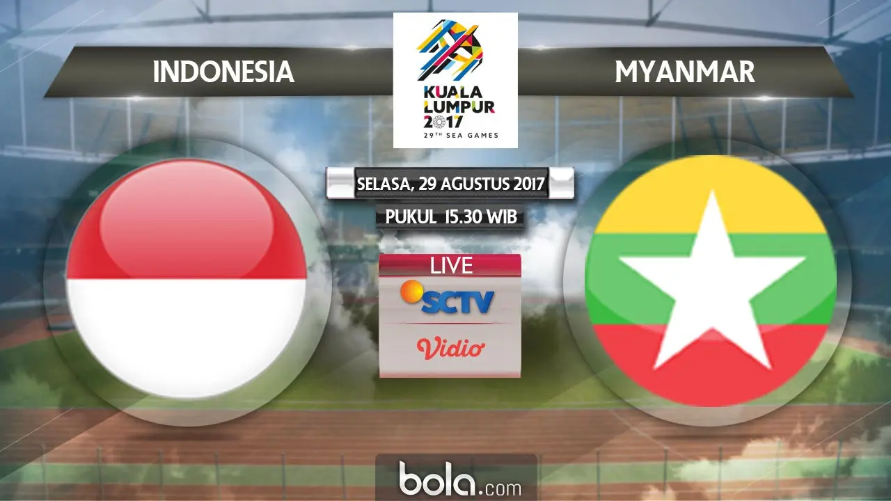  Saksikan Live Streaming Indonesia Vs Myanmar di Bola.com 