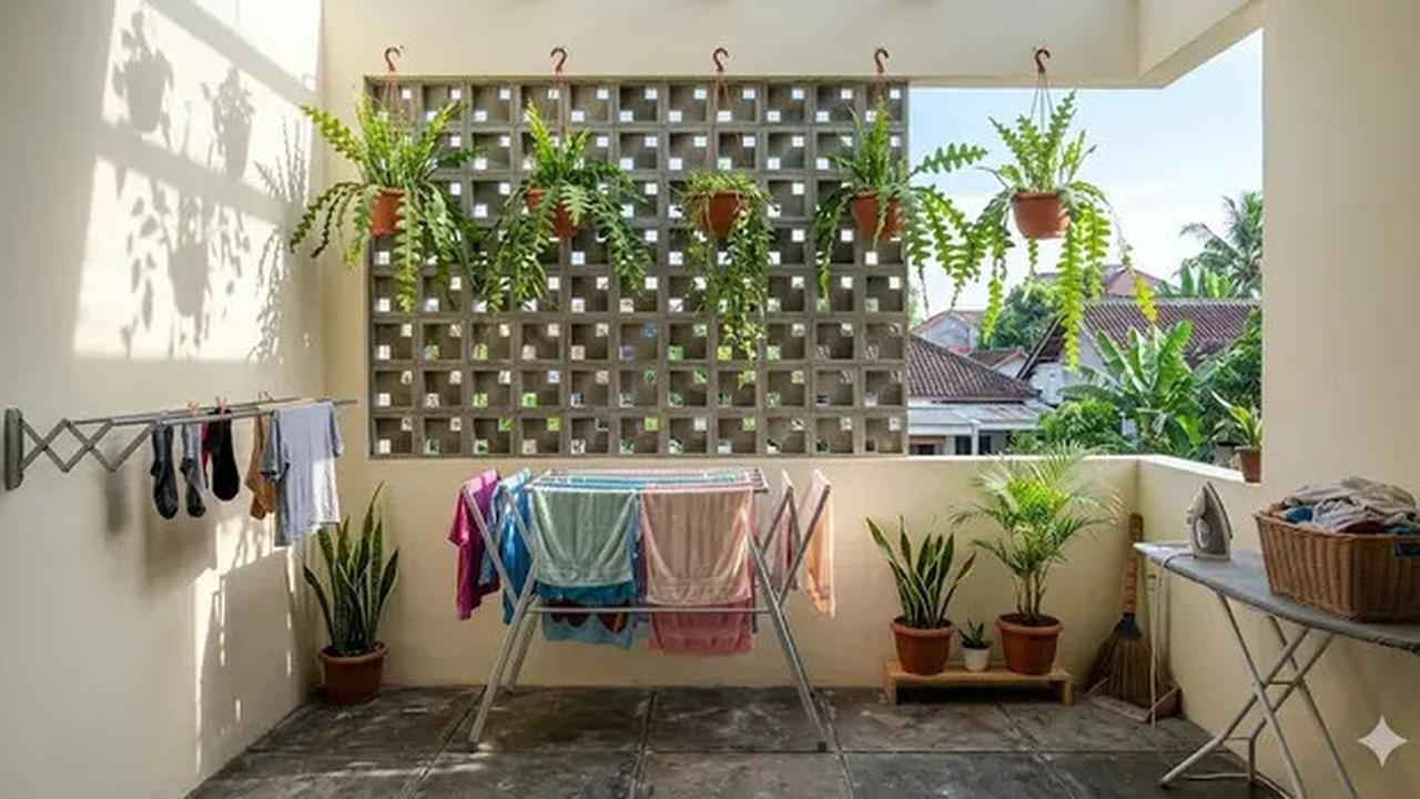 Cara Menyamarkan Area Jemur Agar Rumah Terlihat Rapi dan Estetik