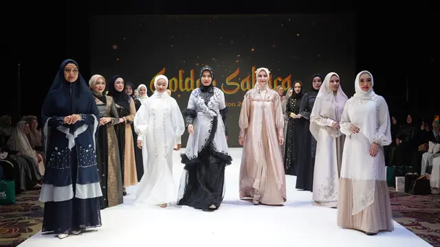 Golden Sahara merupakan koleksi terbaru brand fashion Muslim keluarga, Ranti.