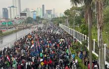 Demo Buruh Digelar, Aparat Antisipasi Penyusup di Lapangan