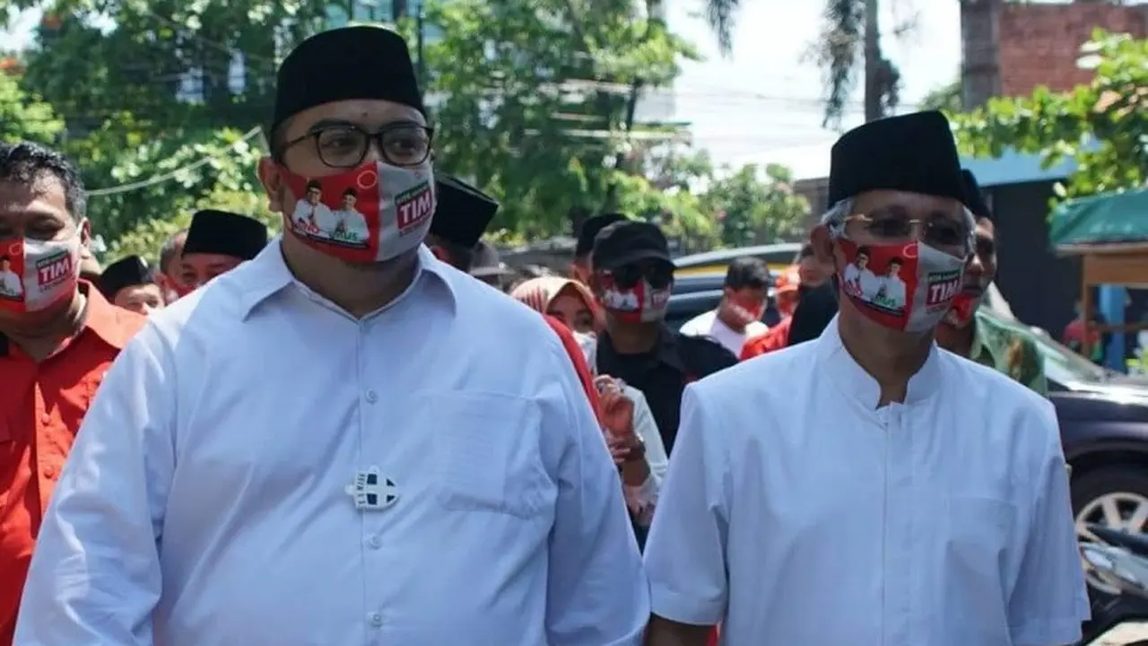 Pasangan Calon Bupati dan Wakil Bupati Kendal, Tino Indro Wardono dan KH Mustamsikin.