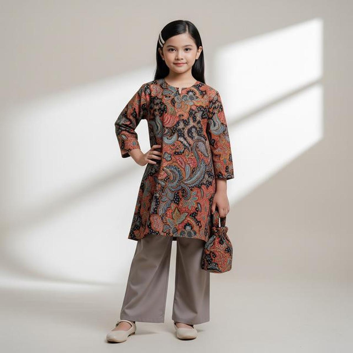 8 Model Atasan Batik Anak Perempuan yang Stylih, Manis untuk Acara Formal Keluarga