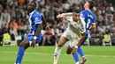 Los Blancos menambah keunggulan lewat gol Kylian Mbappe pada menit ke-40. (JAVIER SORIANO/AFP)