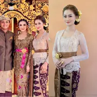 Mahalini jalani prosesi adat Bali jelang nikah dengan Rizky Febian, intip pesona kakak iparnya yang menawan saat dampinginya. [@nindypricilia]
