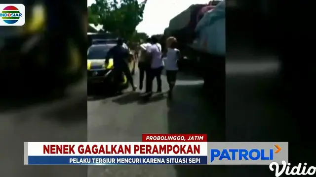 Aksi heroik sang nenek membawa pelaku ke tangan berwajib kendati wanita itu sempat jatuh dan diancam dengan senjata tajam.