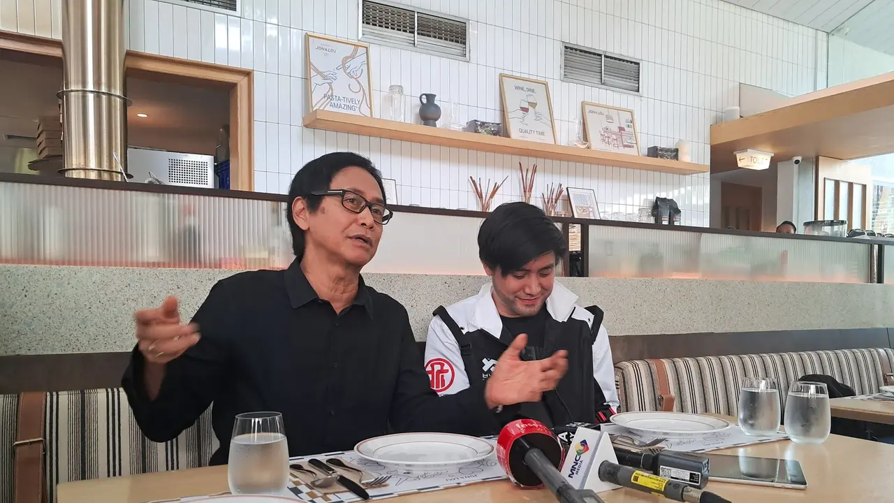 Addie MS dan Kevin Aprilio saat ditemui di SCBD, Jakarta Selatan, Rabu, 12 Juni.