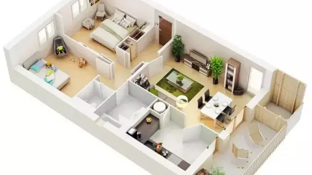 12 Desain Rumah Minimalis dengan 2 Kamar yang Paling Nyaman dan Cantik