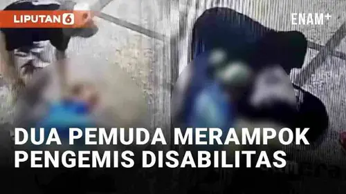 VIDEO: Sadis, Pemuda Aniaya Pengemis Disabilitas Hingga Rampas Uang Rp 200 Ribu