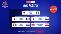 Link Live Streaming Big Match Men’s Volleyball Nations League 2022 24-26 Juni di Vidio