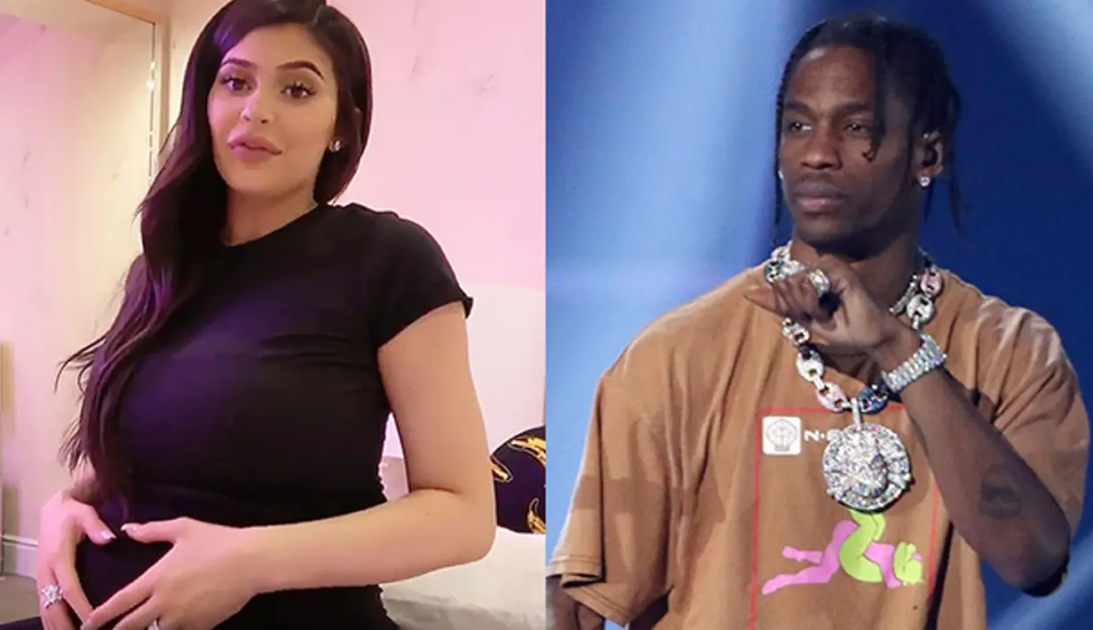 Travis Scott dan Kylie Jenner kini tengah disibukkan mengurus anak pertama mereka, Stormi Webster. (HollywoodLife)