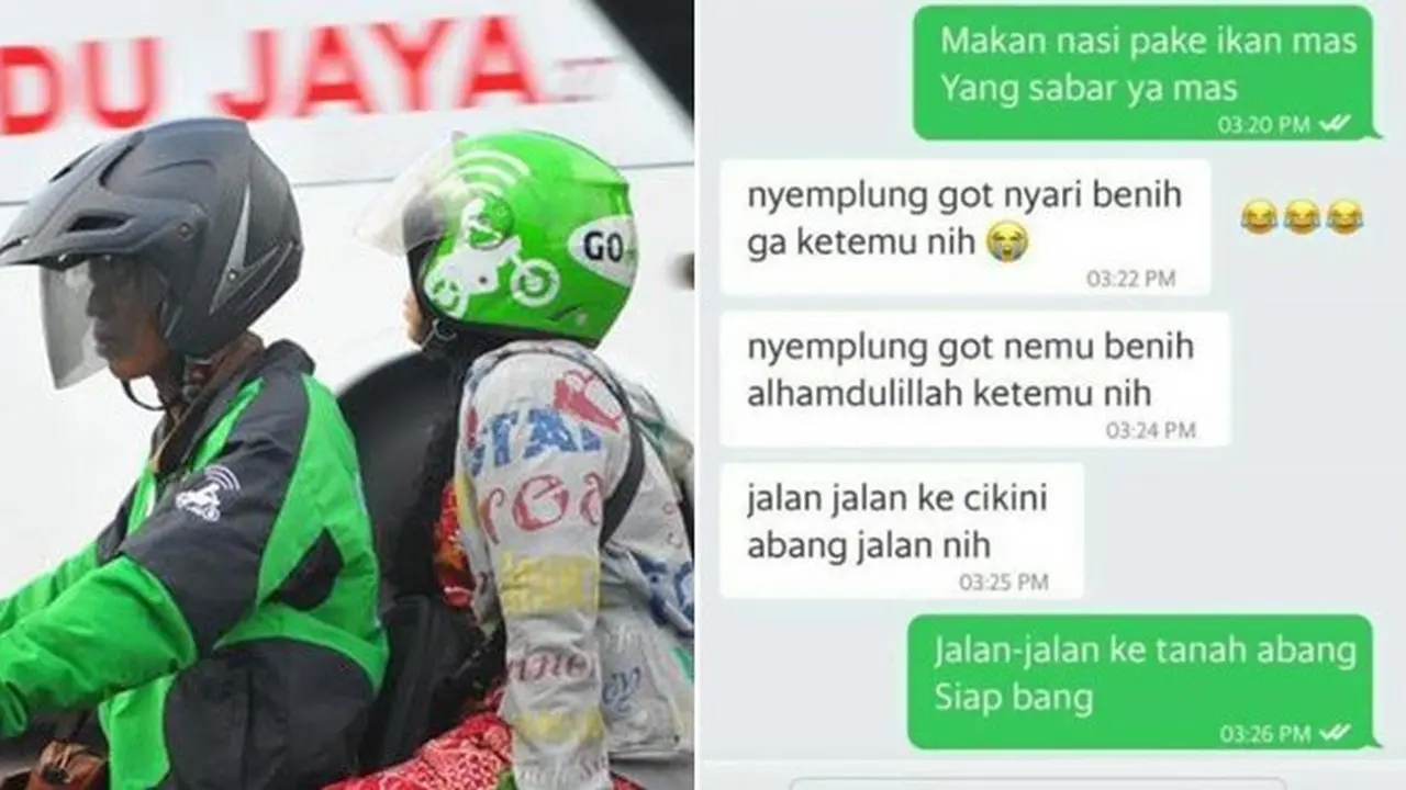 6 Pantun ala Pengemudi Ojek Online Ini Bikin Ketawa Geli