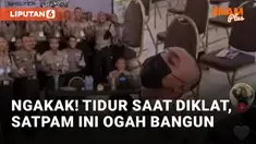 Kelewat Lelap, Satpam Ini Tetap Tidur Meski Dibangunkan Seisi Ruangan