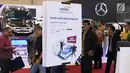 Suasana booth Bank Mandiri di GIIAS 2017, Tangsel, Kamis (10/8). Bank Mandiri bersama MTF, MUF dan BSM menawarkan fasilitas pembiayaan bagi pengunjung yang ingin mendapatkan kendaraan mulai dari kategori luxury-fast moving. (Liputan6.com/Angga Yuniar)