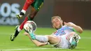 <p>Kemenangan ini mengantar Portugal ke posisi teratas Grup J Kualifikasi Euro 2024. Mereka merah hasil sempurna dengan 18 poin dari enam kemenangan. (AP Photo/Joao Matos)</p>