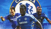 Chelsea - Arjen Robben, Michael Essien, Antonio Rudiger (Bola.com/Adreanus Titus)