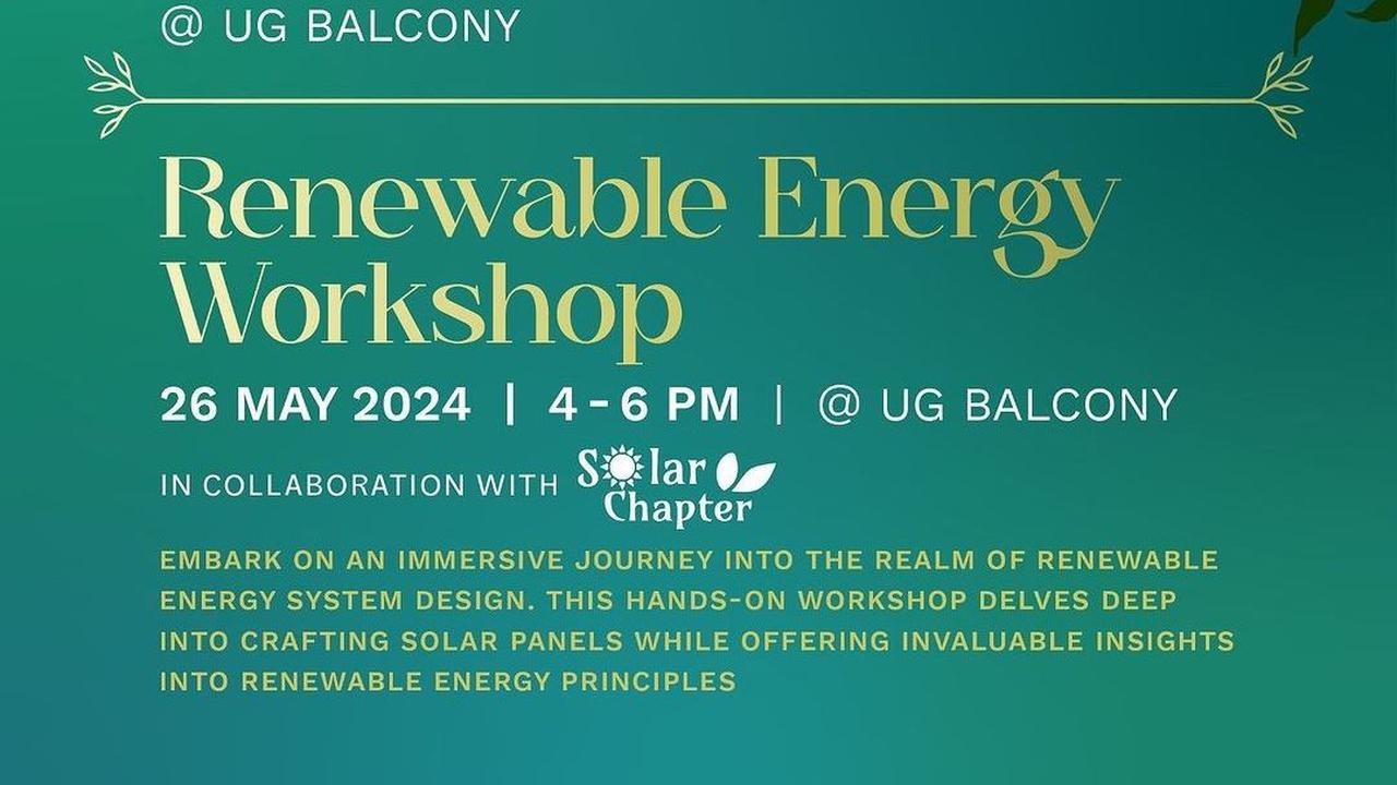 Renewable Energy Workshop: Menggali Wawasan Energi Terbarukan