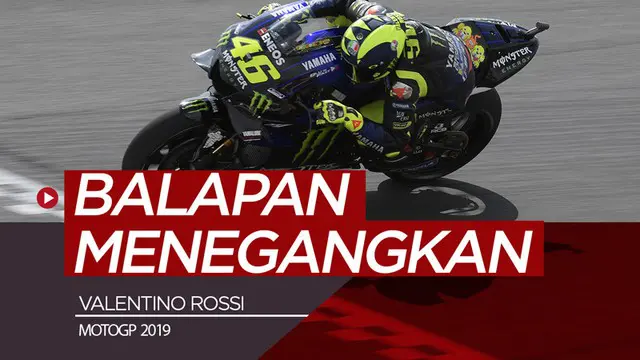 VIDEO: Balapan Menegangkan Valentino Rossi di MotoGP 2019