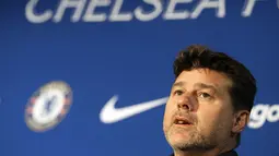 Mantan manajer Tottenham tersebut telah mengambil alih posisi sebagai pelatih kepala klub Stamford Bridge, sebuah langkah yang telah menimbulkan kehebohan karena persaingan antara kedua klub. (AP Photo/Kirsty Wigglesworth)