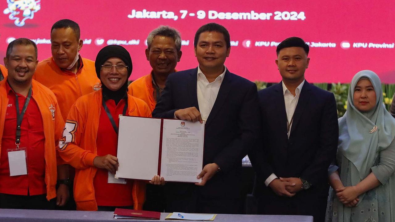 FOTO: Hasil Rekapitulasi Tingkat Provinsi, Pramono-Rano  Menang Satu Putaran Pilkad Jakarta 2024