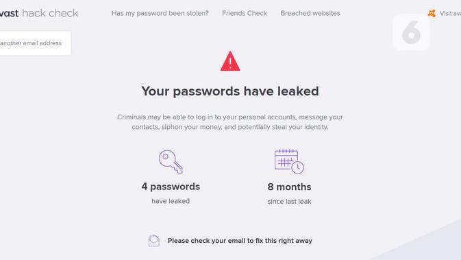 Avast Hack Check