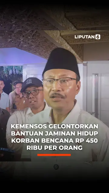 Kemensos Gelontorkan Bantuan Jaminan Hidup Korban Bencana Rp 450 Ribu Per Orang
