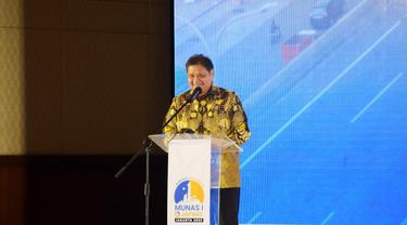 Menteri Koordinator Bidang Perekonomian Airlangga Hartarto dalam Musyawarah Nasional I Jaringan Pengusaha Nasional (JAPNAS) Tahun 2022, di Jakarta, Kamis (25/8/2022). Sumber ekon.go.id