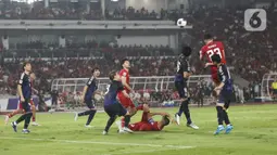 Hingga akhir babak pertama, timnas Indonesia ketinggalan 0-2. (Liputan6.com/Angga Yuniar)