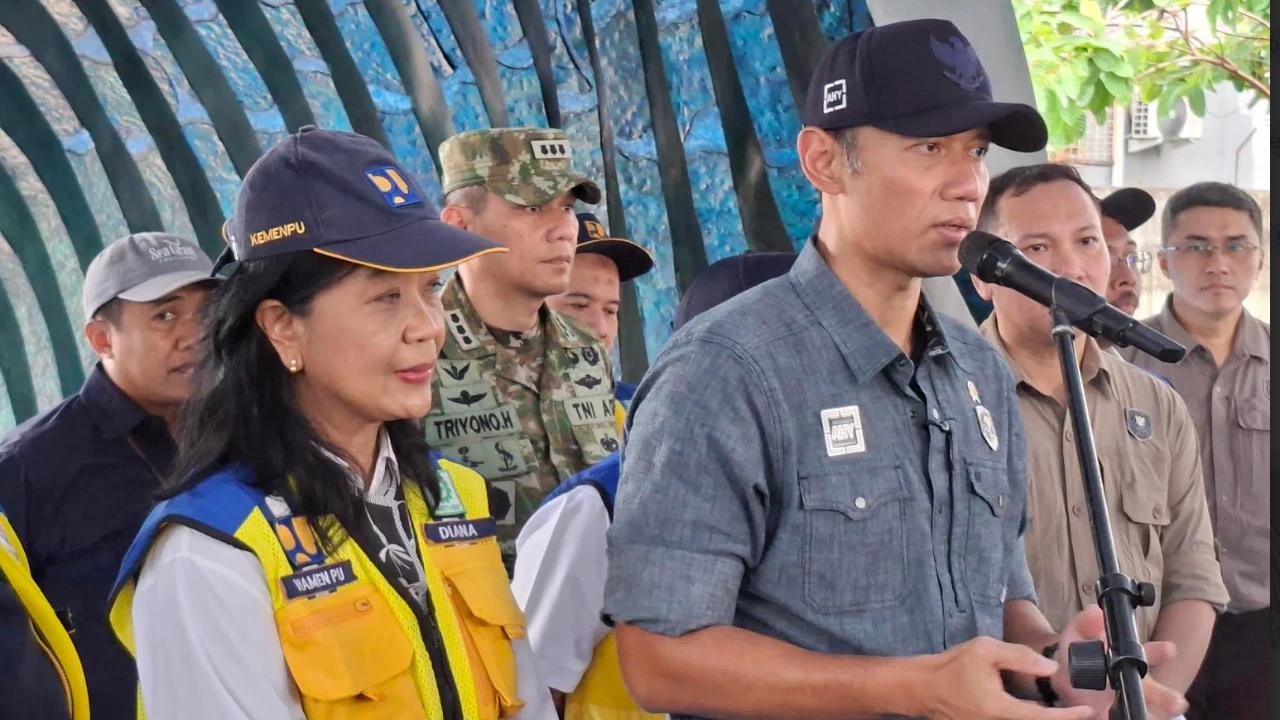 AHY Minta Normalisasi Kali Ciliwung Dikebut, Target 2029 Rampung