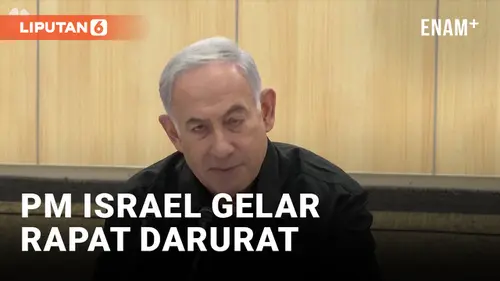 VIDEO: Benjamin Netanyahu Gelar Rapat Darurat Pertama Usai Serangan Hamas