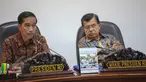 Presiden Jokowi didampingi Wapres Jusuf Kalla. (Liputan6.com/Faizal Fanani)
